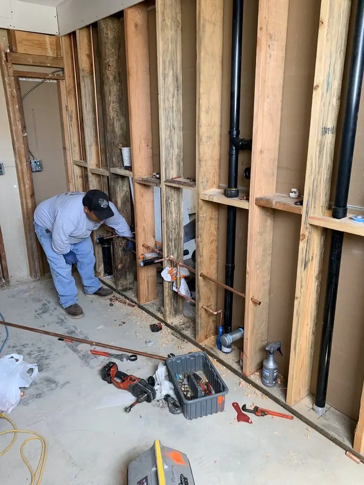 Commercial rough-in plumbing for Gas Line Repair in Nevins